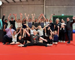 Fun with coaches Haady, Safire, Rae, Emily & Ranan 
